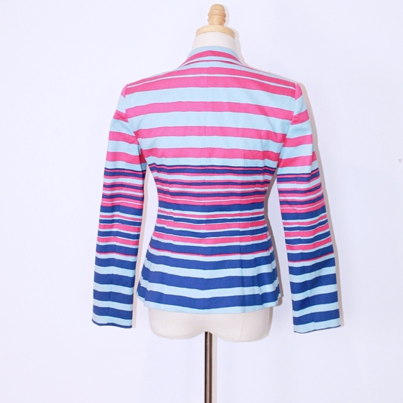 Nanette Lepore Striped Blazer Size (6) - Picture 3 of 6